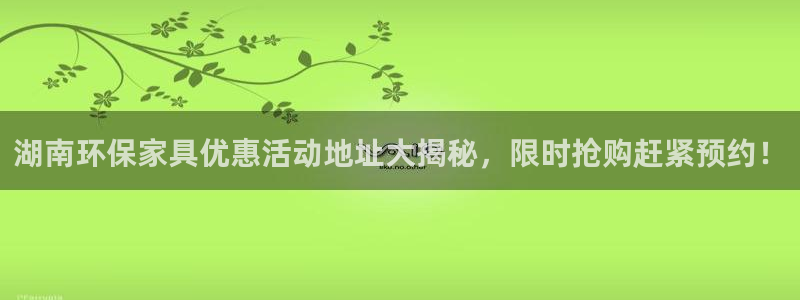 杏耀官网娱乐：湖南环保家具优惠活动地址大揭秘，限时抢购赶紧预