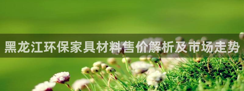 杏耀平台代理注册：黑龙江环保家具材料售价解析及市场走势